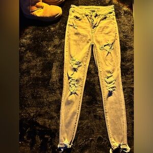 American eagle ripped jeans